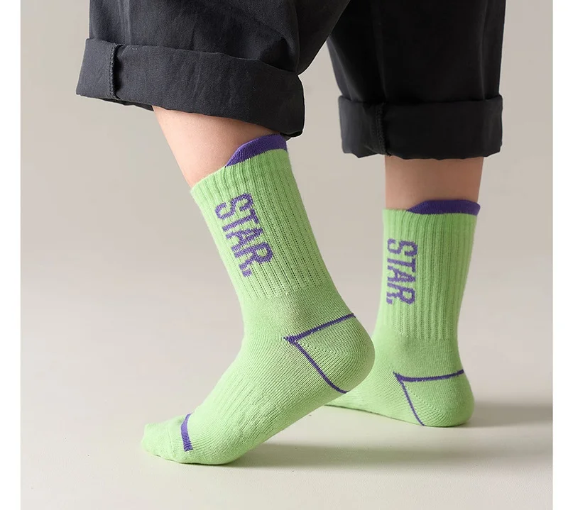 4 Paar Kindersocken Jungen Sportsocken Frühling Herbst Socken 1-14T Kinder Wadensocken – Detail 9