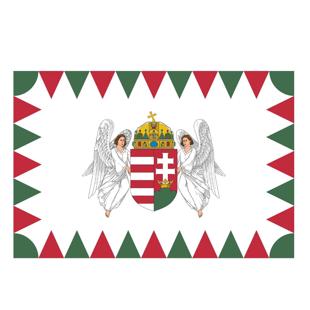 Presidential Standard Of Hungary 3*5FT 90*150CM  Flags Design Custom Indoor Outdoor Decoration Banners  Polyester UV Resistance
