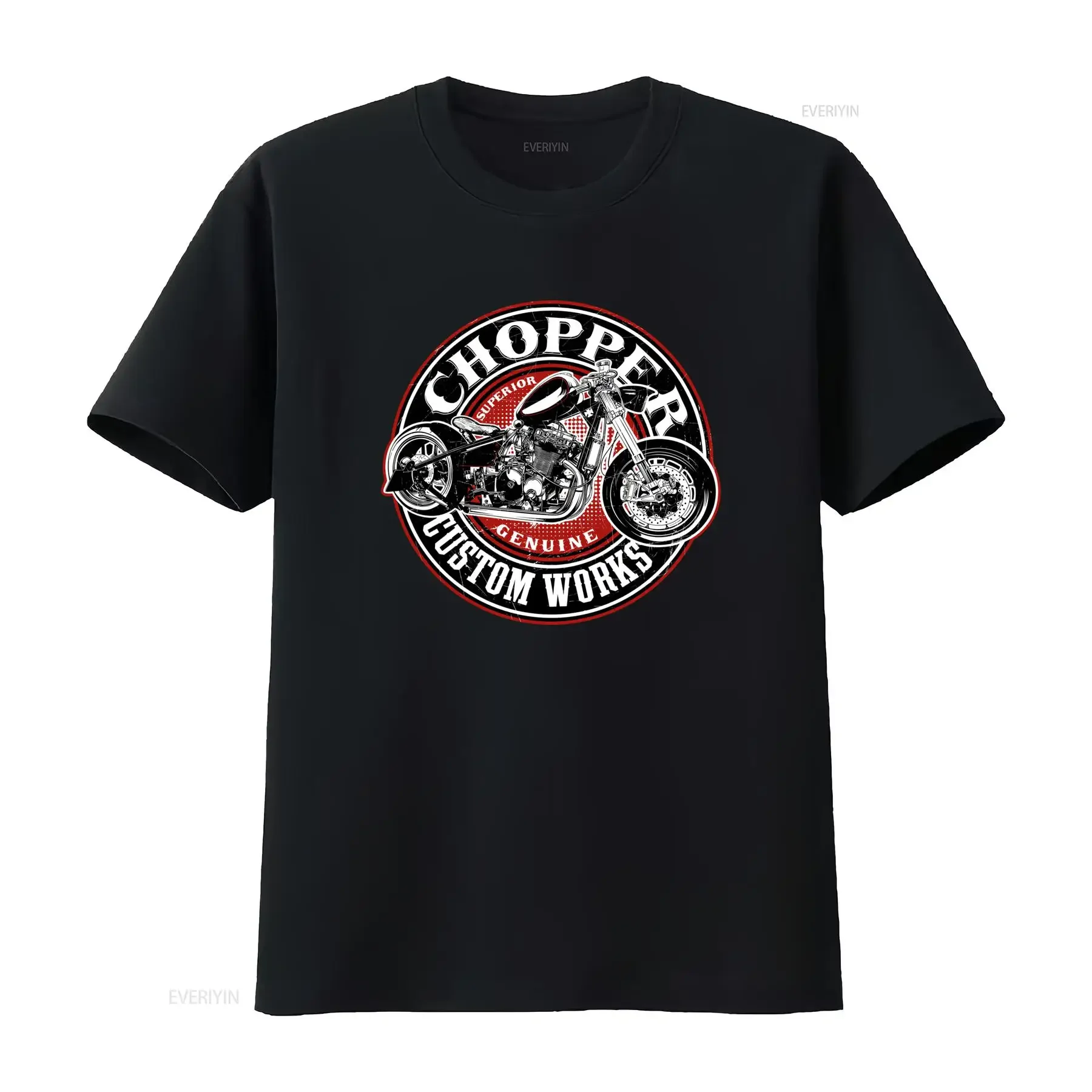 Pánské vintage tri?ko s motorká?skym designem Chopper Oldschool biker design potiskem Motorrad regular fit st?ih vintage