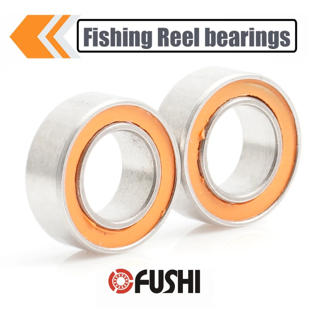 

2Pcs Fishing Reel Bearings SMR74 2RS CB ABEC7 4*7*2.5 mm Stainless Steel Hybrid Ceramic Ball Bearing SMR74-2OS CB SMR74RS