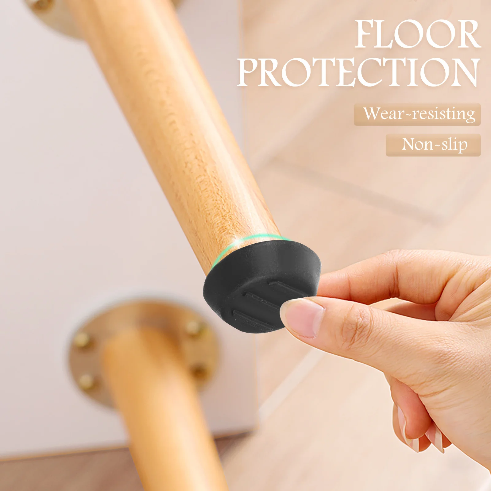 

100Pcs Furniture Feet Adjustable Levelers Screw on for Table Chair Legs Durable Floor Protection Leveling Feet