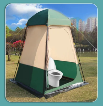 Large Size Oxford Fabric Four-season Waterproof Camping Shower Tent with Quick Automatic Opening Toilet Changing Room for Hiking