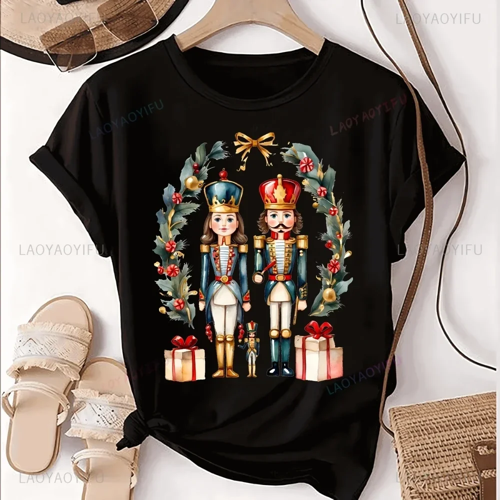 

Animated Film "The Nutcracker and The Mouseking" Classic Poster Printed Cotton T-shirt, A Party Gift for Celebrating Christmas