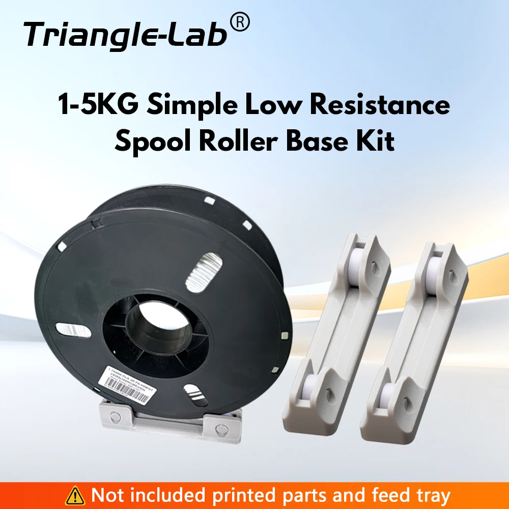 Trianglelab 1-5 kg Simple Low Resistance Spool Roller Base Kit / DIY Ultra-light Filament Holder Bearing Kit for MMU BMCU Etc.