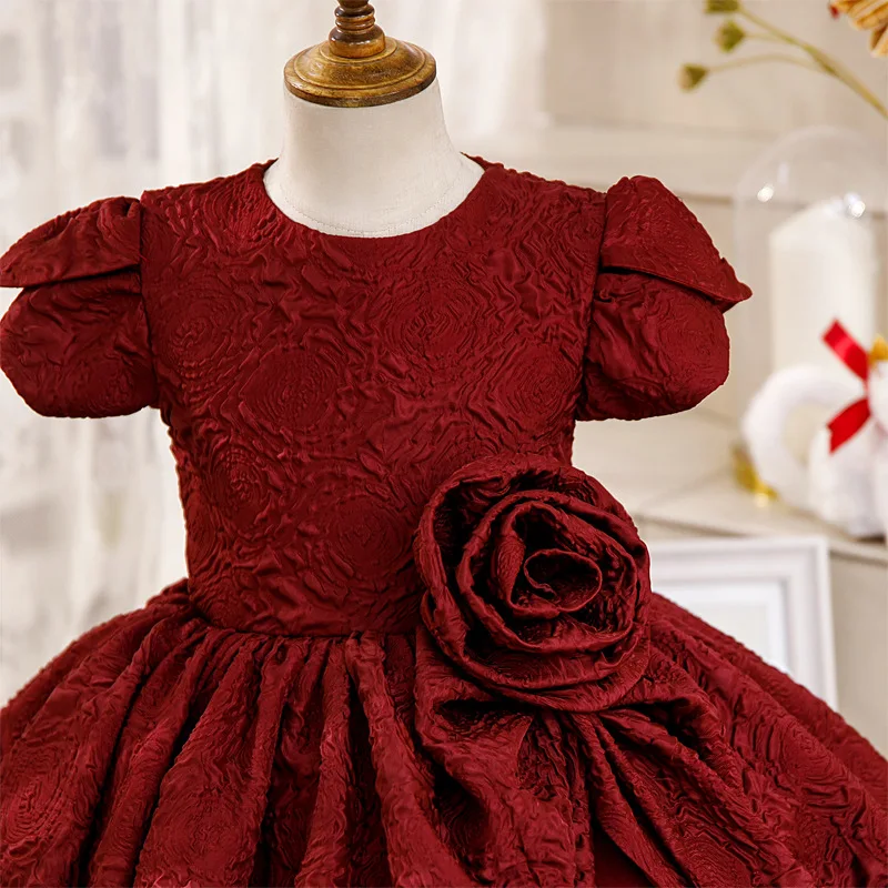 Children's Dress Princess Dress New High-end Stylish Girls Piano Performance Host Show Wedding Flower Girl