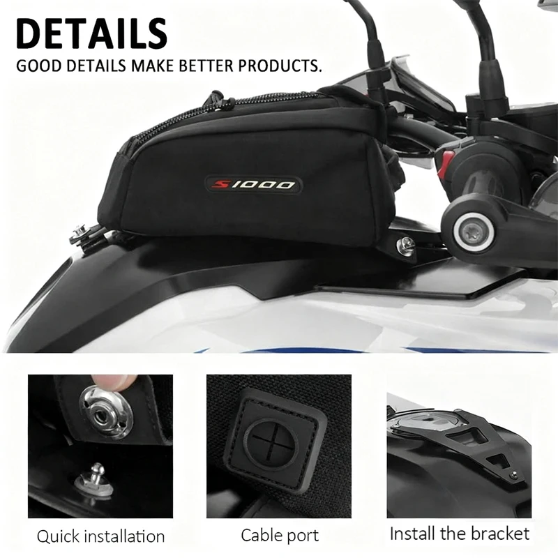 New Motorcycle Luggage Storage Bag Tank Bag For BMW S1000XR S1000 XR S 1000 XR s1000 xr 2020-2025 Waterproof Fuel Tank Bag