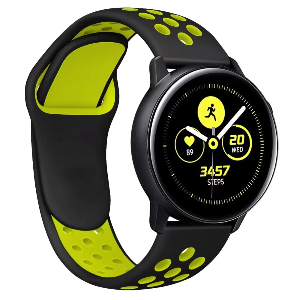 Cinturino in silicone da 20mm 22mm per Samsung Galaxy Watch 7/6/5/4 44mm40mm Huawei Watch GT5 46mm cinturino per Amazfit GTR/Active 2