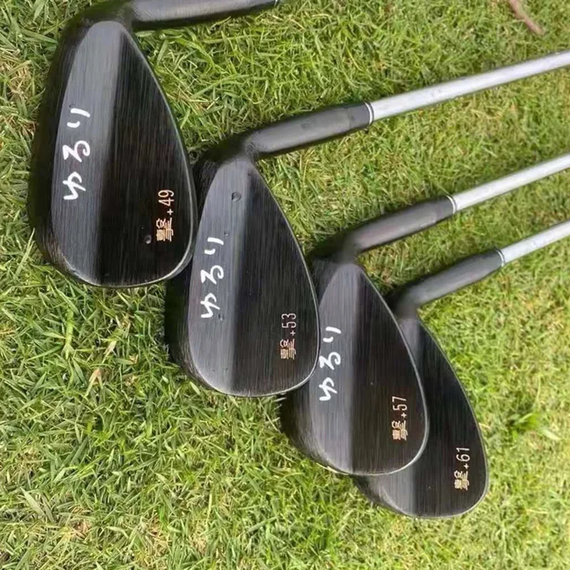 Golf Wedges with Steel Shaft, Yururi Raw Gekku, Forged 49 53 57 61 Degree, Golf Clubs, Sand Wedges