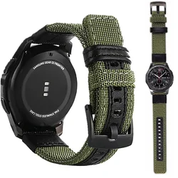 22mm 20mm Strap for Samsung Galaxy Watch 6 5 4 3 5Pro 40mm 44mm 42mm 46mm Sport Band Gear S3 Frontier Classic Nylon Woven Wrist