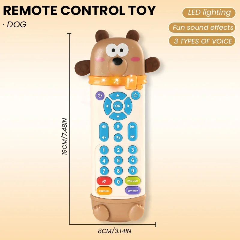 Giocattolo per digrignare i denti Simulazione Coccodrillo in silicone TV Telecomando con effetti sonori luminosi Giocattolo per l'educazione precoce del capretto Regalo per bambini
