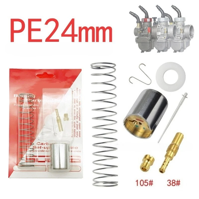 

1set Motorcycle Carburetor PE24mm Restructuring Kit for Honda NSR50 80 100 KX80 100 125 Motorcycle Carburetor Repair Kit