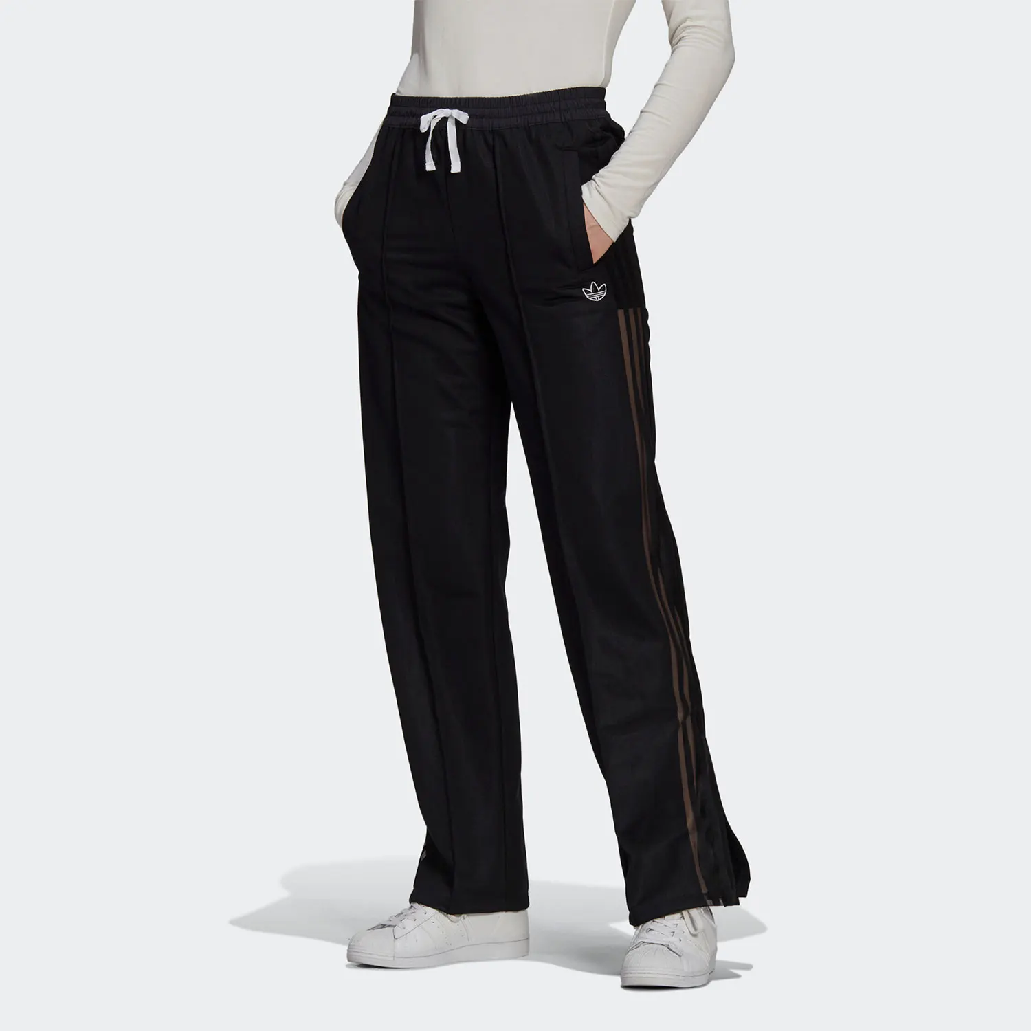 Adidas Originals Three Leaves Classic Pantalon de sport à jambe ouverte pour femme GN3201