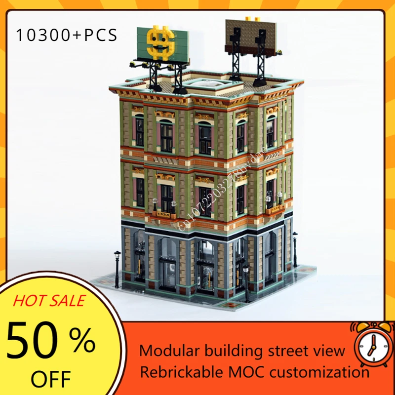 

10300+PCS Lawyer's Laundromat Modular MOC Creative street view Model Building Block Architecture DIY Assembly Model Toy Gift