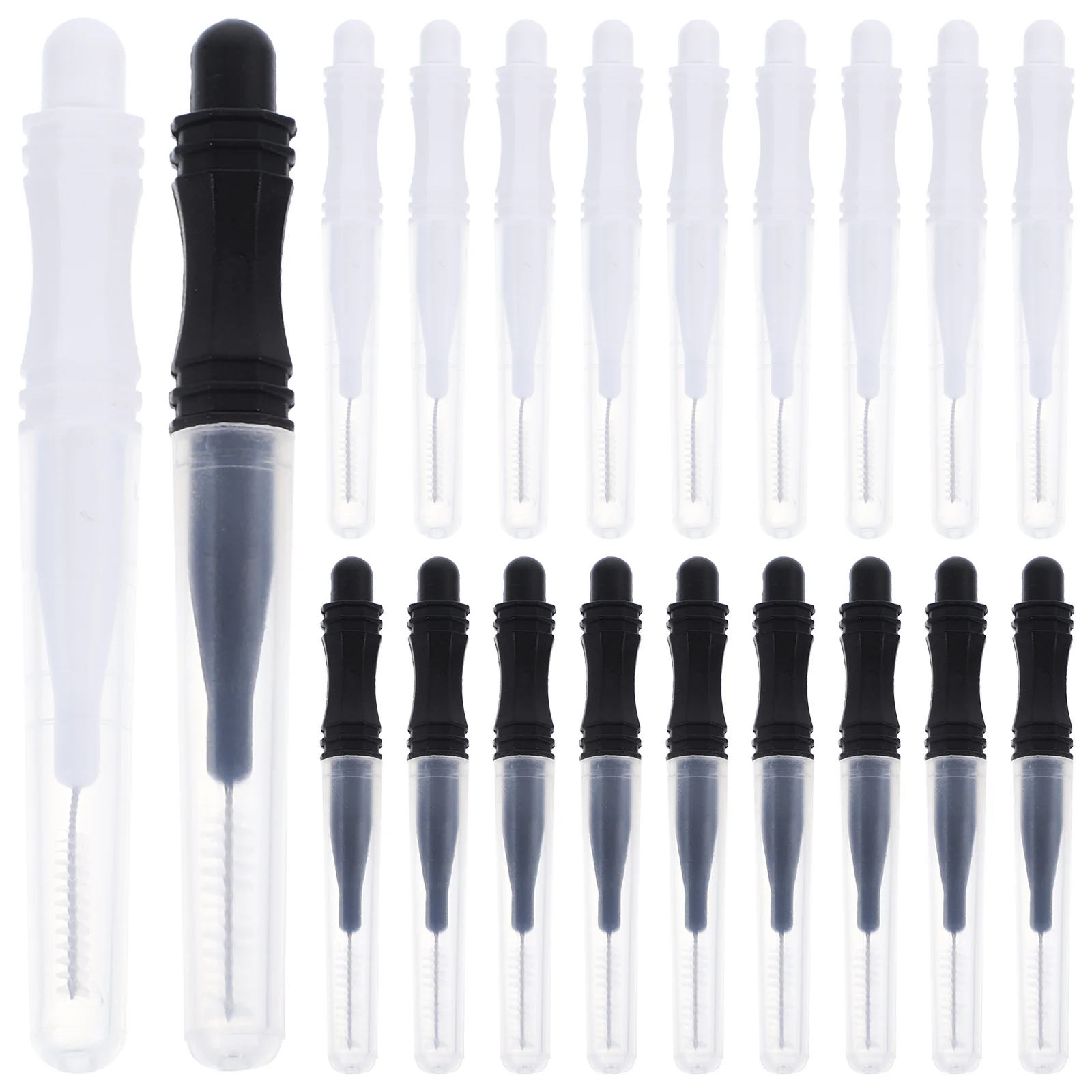 

60Pcs Micro Eyebrow Brush Caps Multi-Functional Brow Lamination Tool Eyebrow Brush Tool Durable Protective Supplies