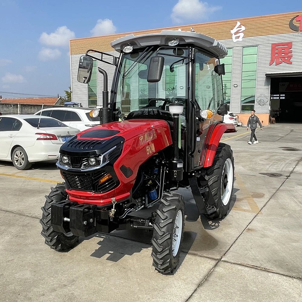

Agriculture Mini Compact 4wd Diesel Tractor 4x4 50hp 8+8 Gears Hydraulic Output Stage 5 Farm 50hp Tractor