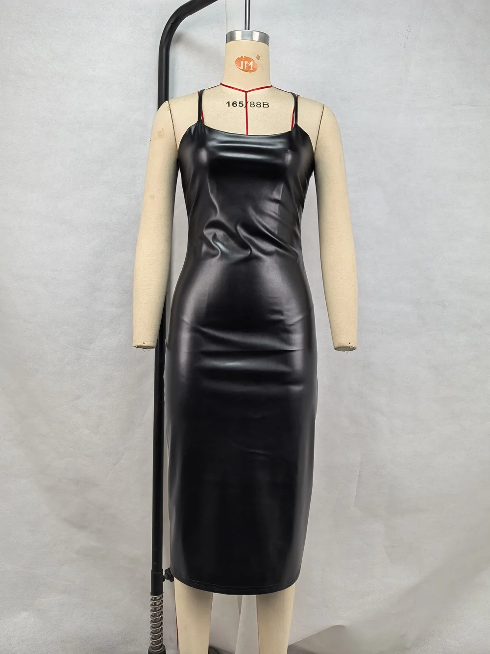 Chic PU Leather Dress Women Sexy Backless Bandage Slit Long Dresses 2025  New Retro Spice Girl Party Club Bodycon Dress - AliExpress 200000345