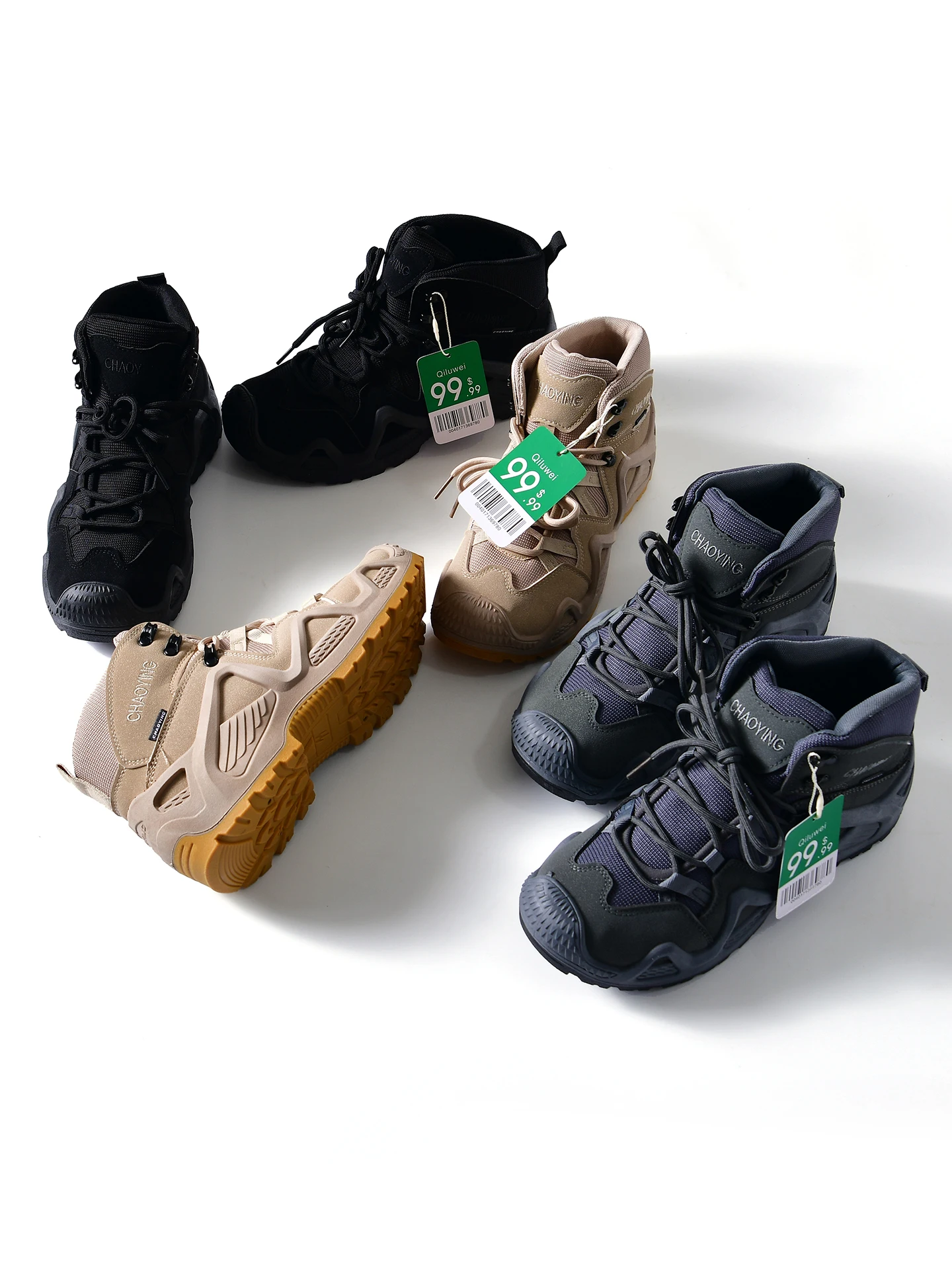 

Men's Outdoor Tactical Boots Anti-Slip Wear-Resistant High Help Casual Shoes Fashionable Mountain Climbing Shoes for Autumn A...