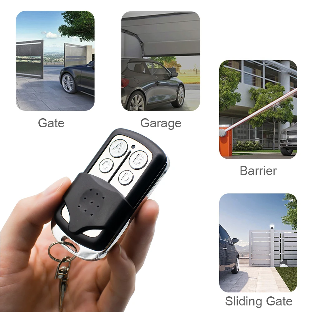 Self Copy 433MHz Remote Control Gate Garage Opener Clone Fixed Learning Code Duplicator Universal Keychain Barrier PT2262 EV1527