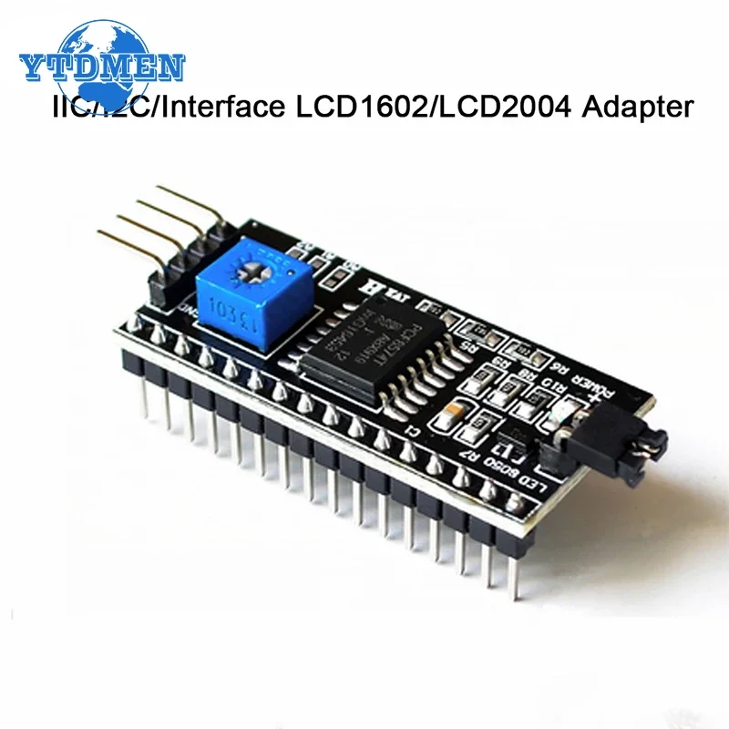 1PCS LCD1602 I2C Module Blue / Yellow Green Screen 16x2 Character LCD Display 5V PCF8574 PCF8574T IIC Adapter Llate for Arduino