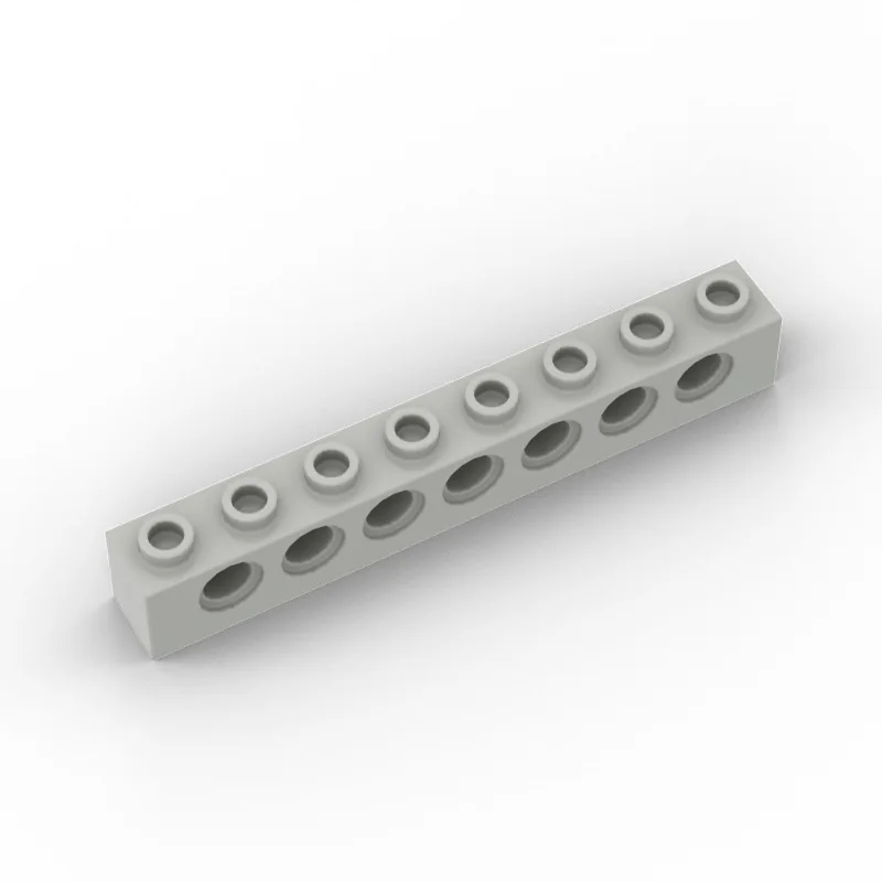 50PCS 3702 Technical Brick 1x8 with Holes Bricks Collections Bulk Modular GBC Toys For Technical MOC Buildings Blocks