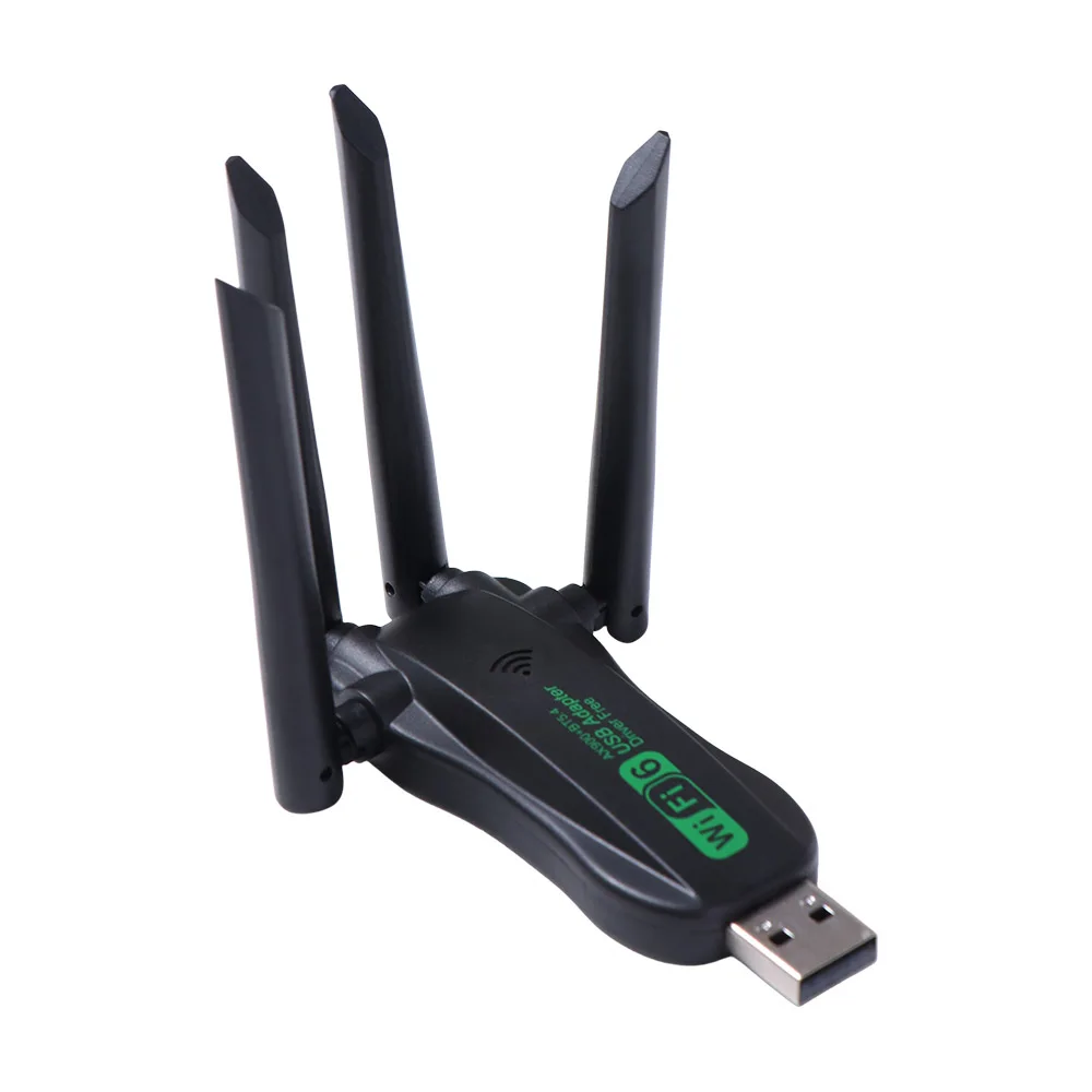

AX900 Dual Band WiFi6 USB Adapter Bluetooth 5.4 4 Antenna 900Mbps WiFi Dongle Powerful USB Interface Wireless Network Card