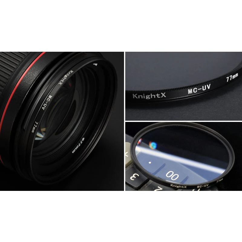 KnightX 49mm 52mm 58MM 62mm 77MM MC uv filter 67mm Lens Filter UV for Nikon d750 700d d70 d90 for canon 1200d d3200 d3300 d5200