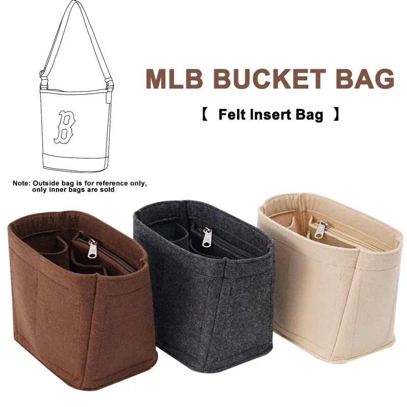 

EverToner Bag Organizer Fits For MLB Bucket Bag Storage Finishing Inner Liner Insert Organizer Storage Makeup bag
