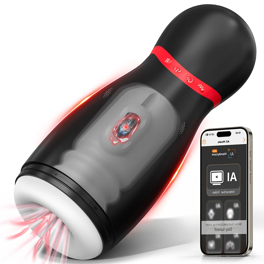 Automatic Telescopic Sucking Male Masturbator APP Control Vibrating Pocket Pussy Sexy Voice Earphone Sex Toy Men Adult Supplies