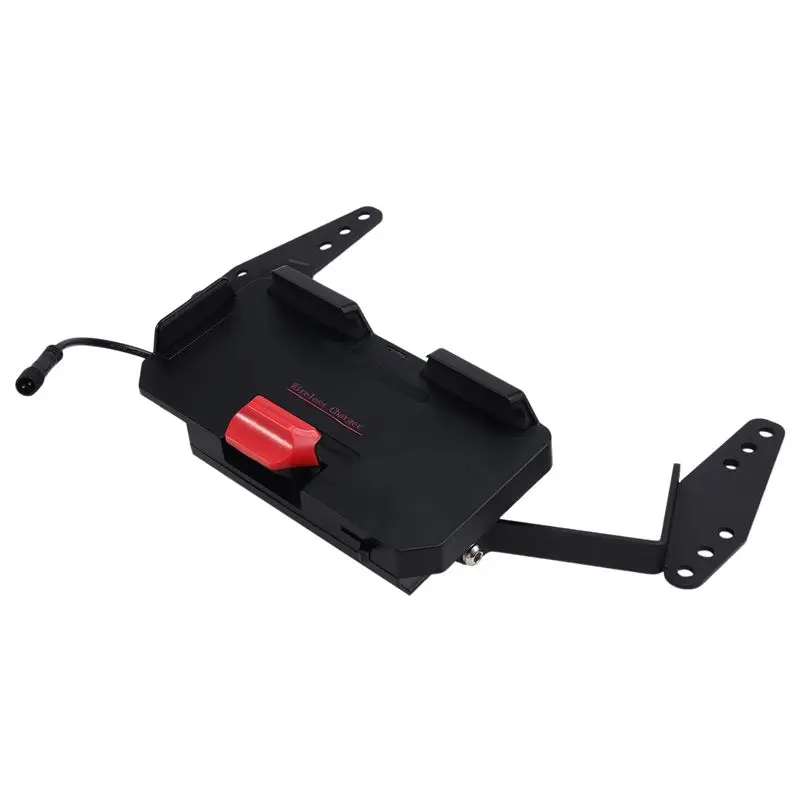 Motorcycle Wireless Holder With GPS Navigation Bracket Mount 12MM For V-STROM 650 DL650 2017-2024-A02G
