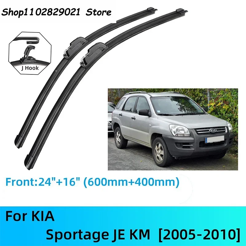 

For KIA Sportage JE KM Front Rear Wiper Blades Brushes Cutter Accessories J U Hook 2005-2010 2005 2006 2007 2008 2009 2010