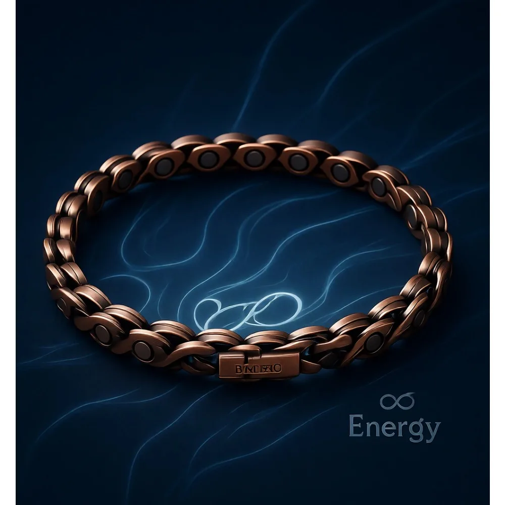 

Магнитный браслет на ногу из чистой меди, регулируемый, с инструментом для выбора размера, подарок для женщин