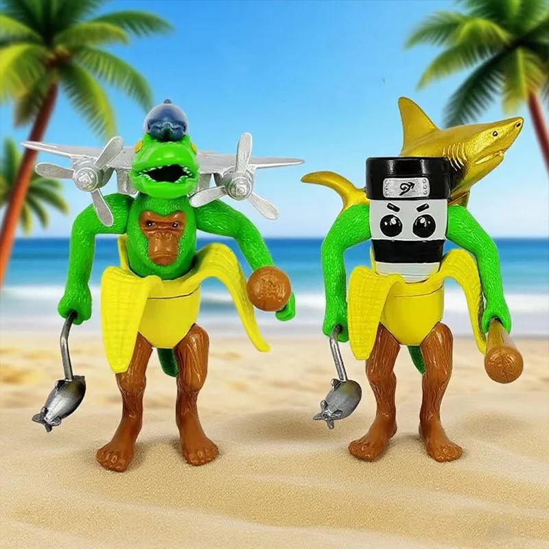 

Italian Brainrot Tung Sahur Figure Toy Tralalero Tralala Figures Bombardino Crocodilo Shimpanzini Bananini Model Decor Doll Gift