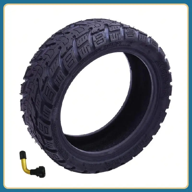 

Широкие и утолщенные противоскользящие шины 90/55-6.5, внедорожные бескамерные шины для переоборудования электросамоката Dualtron Thunder Ultra.