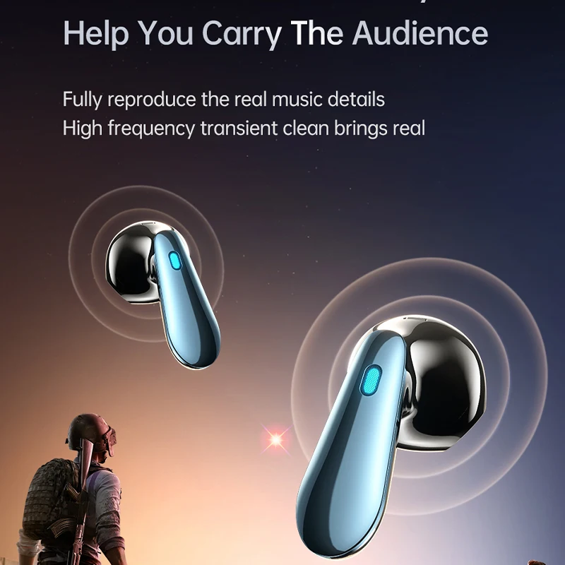 Awei TA11 ANC ENC ワイヤレス Bluetooth 5.3 イヤホン 6Mic TWS イヤホン IPX4 防水ヘッドフォン スポーツ ヘッドセット ゲーム イヤホン