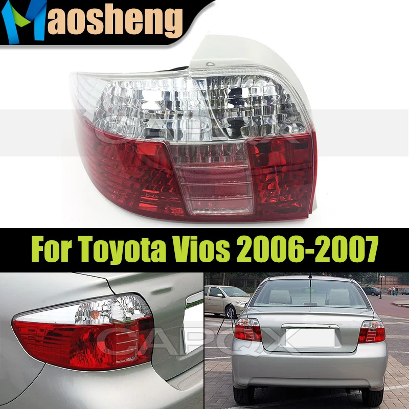 

Задний внешний фонарь (без лампочек) для Toyota Vios 2006-2007, стоп-сигнал, габаритный фонарь