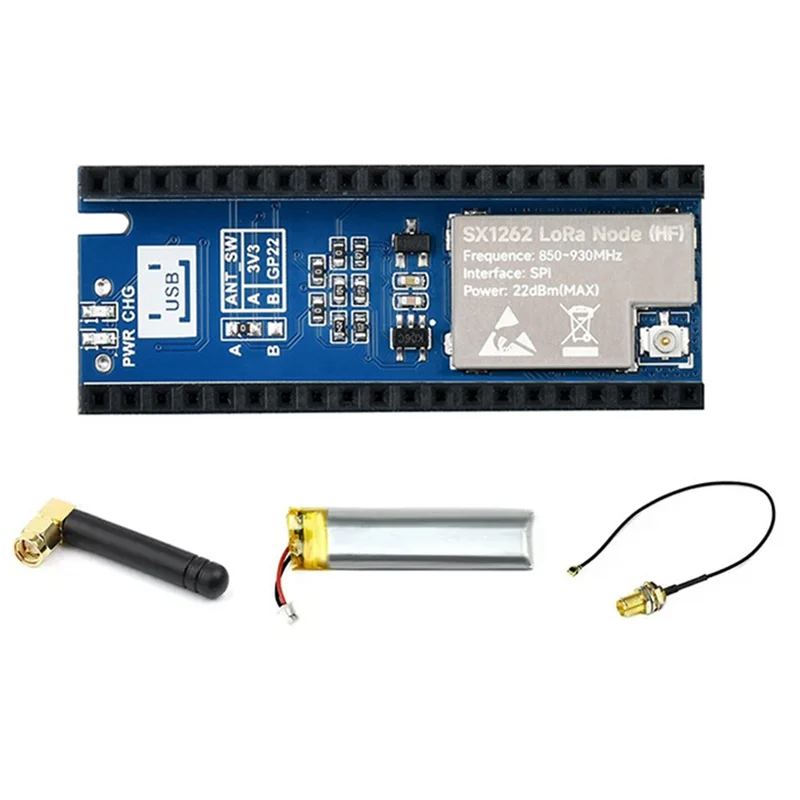 

ABVO-для Raspberry Pi Pico LORA Плата расширения узла Sx1262 Модуль платы расширения Поддержка протокола Lorawan