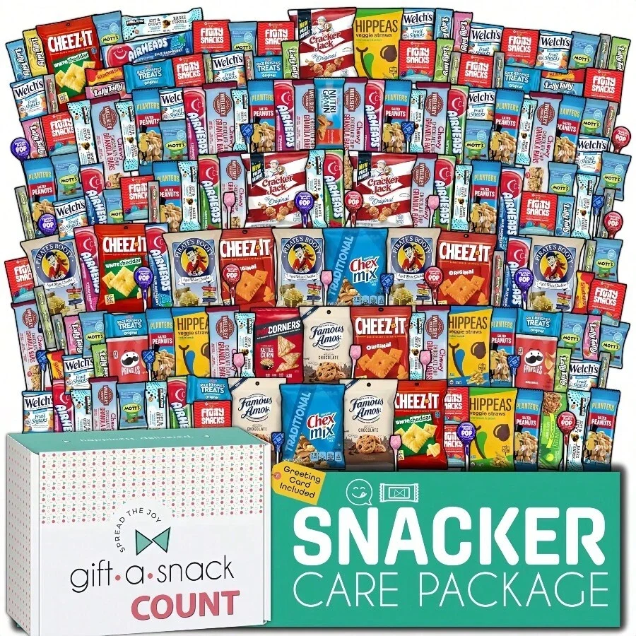 Regalos sorpresa de aperitivos, sorpresas al desempaquetar, varios aperitivos deliciosos, regalos para reuniones de amigos, fiestas de cumpleaños, cajas sorpresa