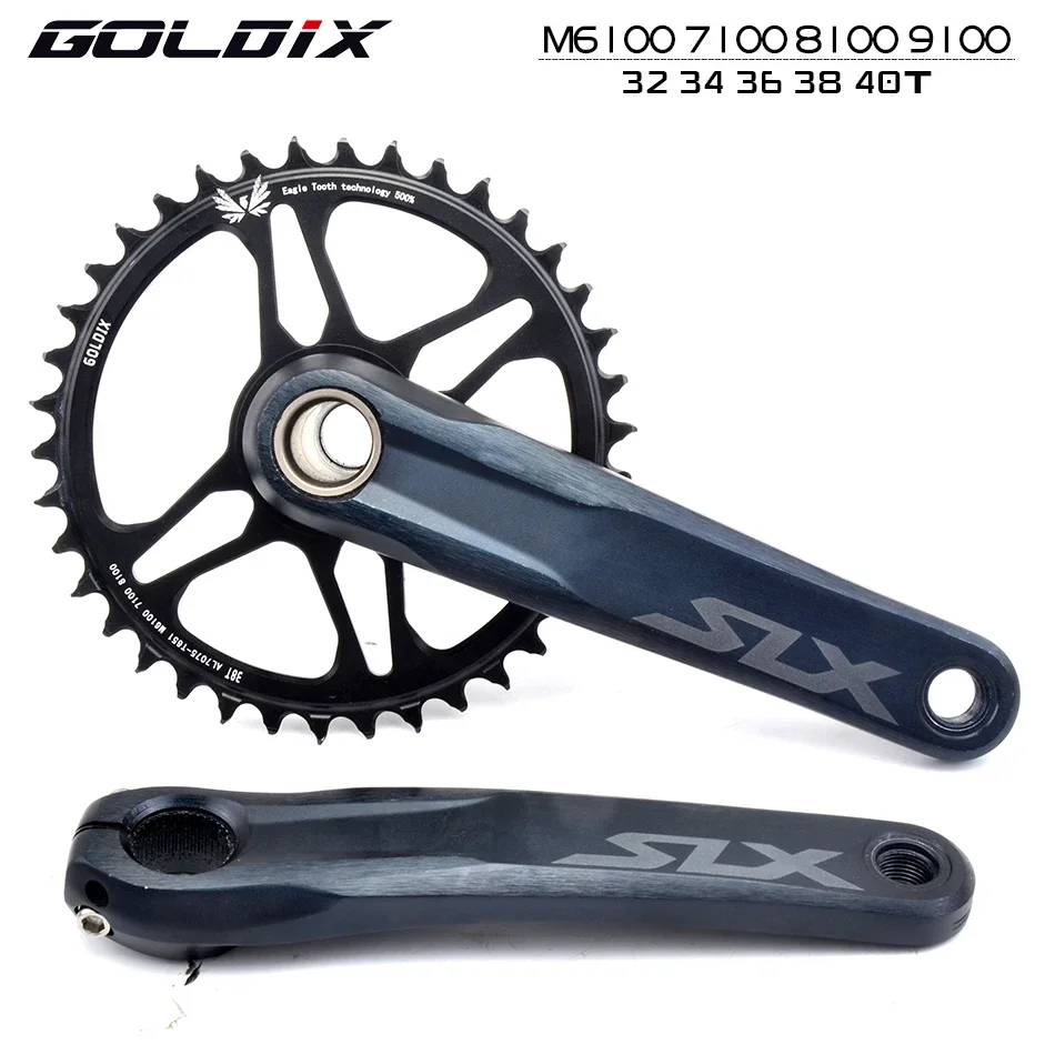 

Велосипедная звездочка GOLDIX для Shimano Deore XT M9100 M8100 M7100 12S, шатуны для горного велосипеда, широкая узкая звездочка из алюминиевого сплава