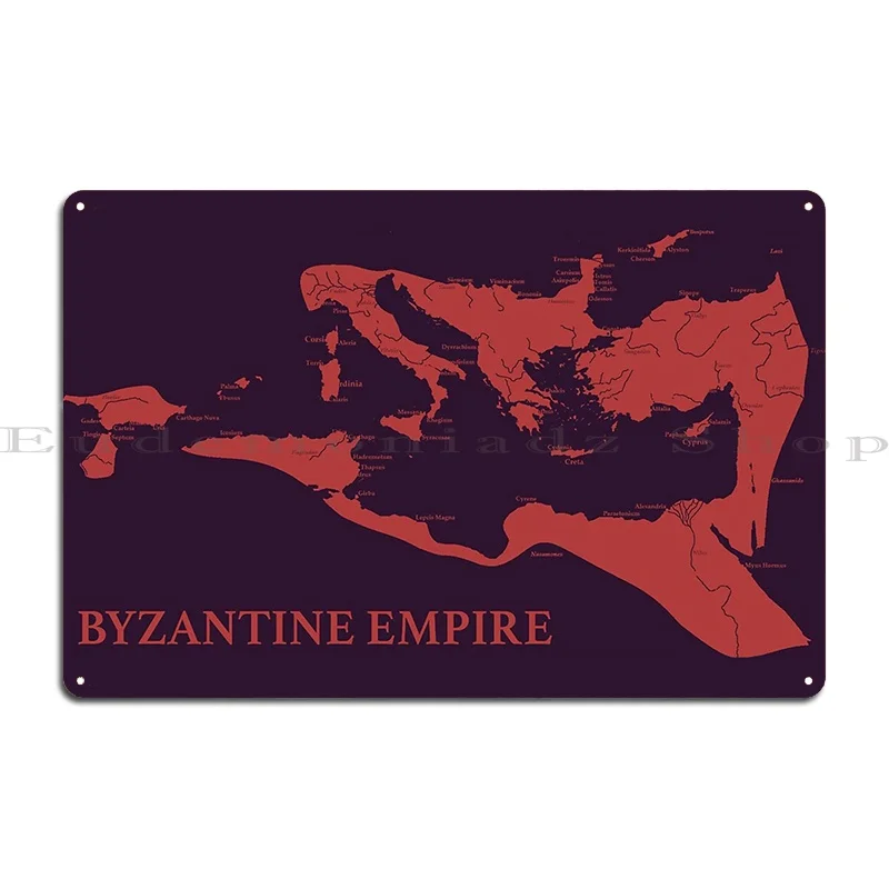 Byzantine Empire Metal Sign Plaques Designer Pub Party Club Cave Club Tin Sign Poster