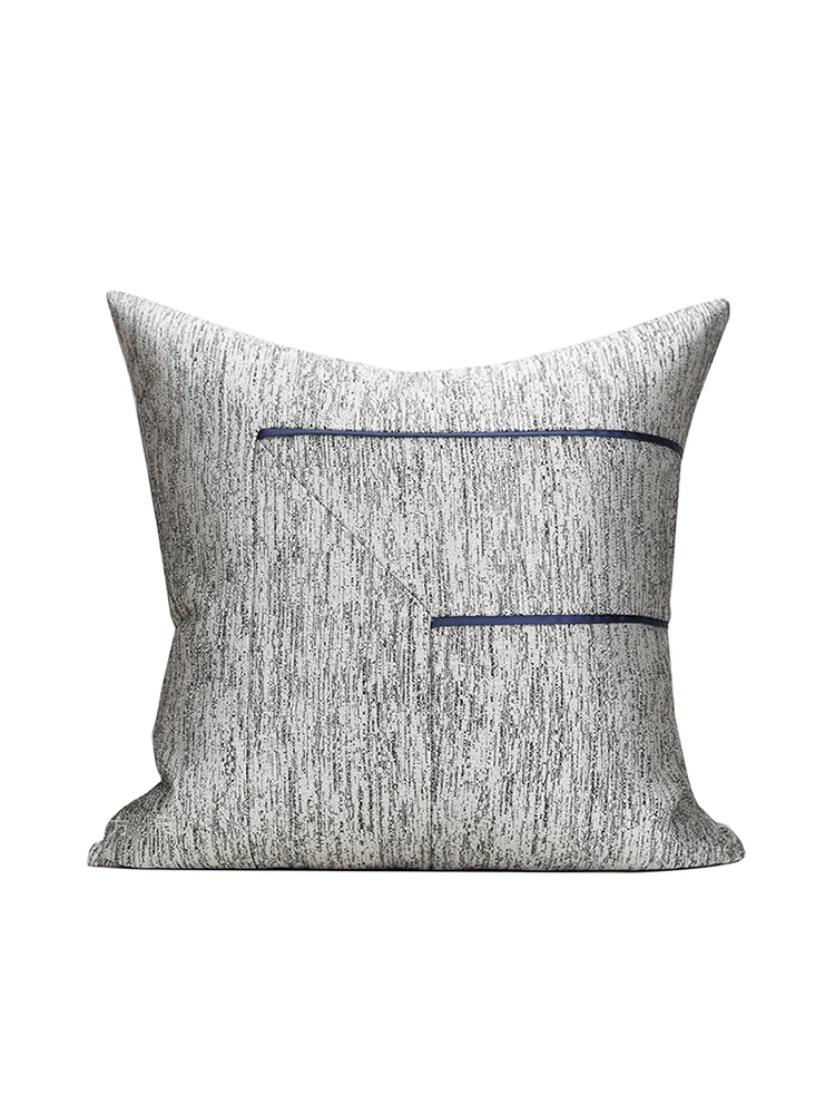 

Современная серебристая летняя декоративная наволочка для дивана, роскошная квадратная подушка для дома, декоративная наволочка для подушки.