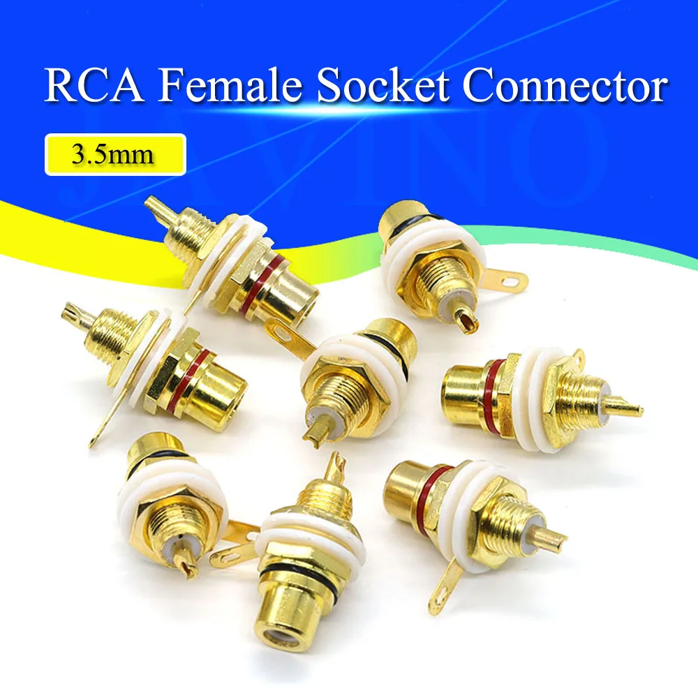 1 para żeńskie złącze wtykowe RCA Adapter do montażu na panelu podwozia Wtyczka terminala audio Wtyczka 3,5 mm Wtyczka AV