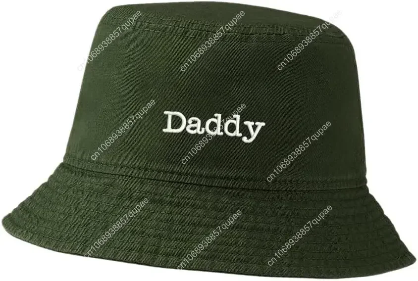 قبعة دلو رجالي من Daddy مطرزة بالقطن المغسول للجنسين قبعة صياد كاجوال #5