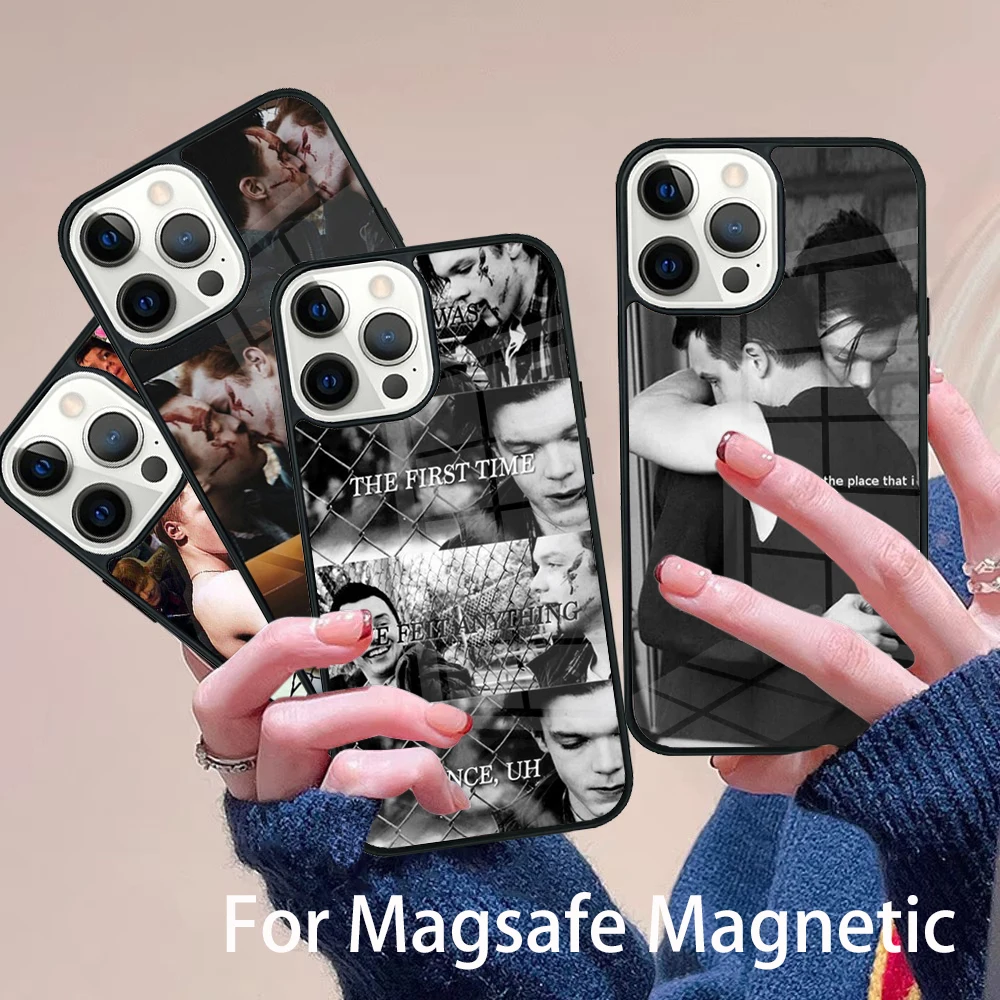 

Gallavich Pride Love Ian Shameless lover Phone Case Magesafe Magnetic Wireless Cover For IPhone 16 11 12 13 14 15 Pro Max Plus