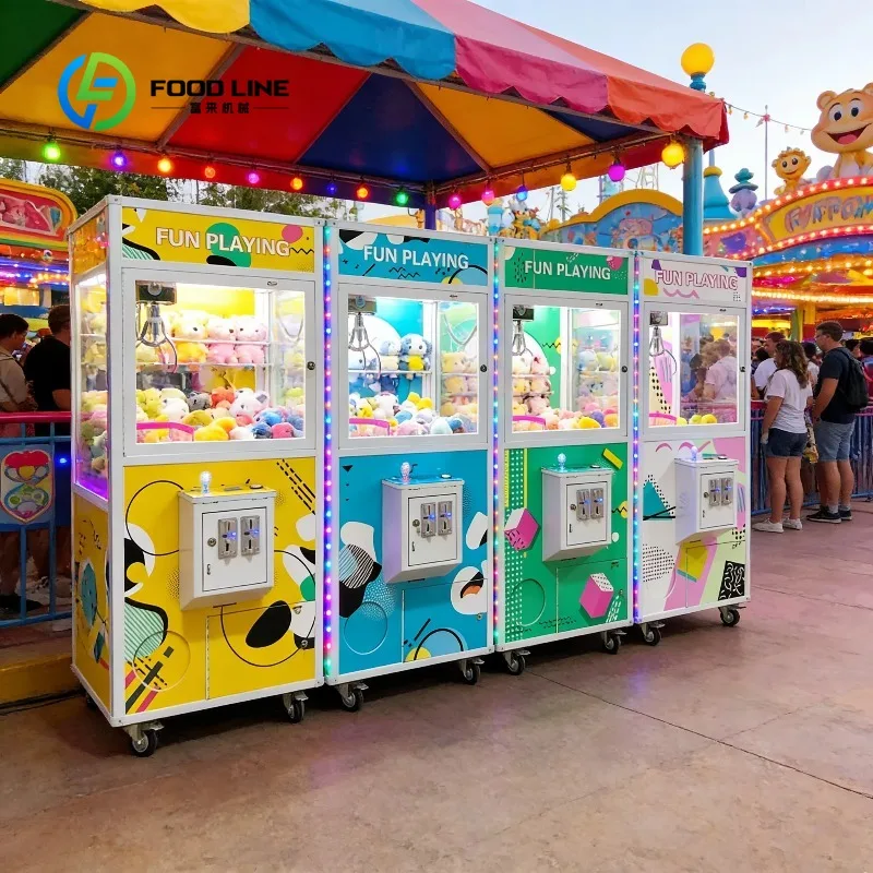 Customized Mini Coin Operated Claw Crane Game Machine for Kids Home Small Play Area and Indoor Amusement