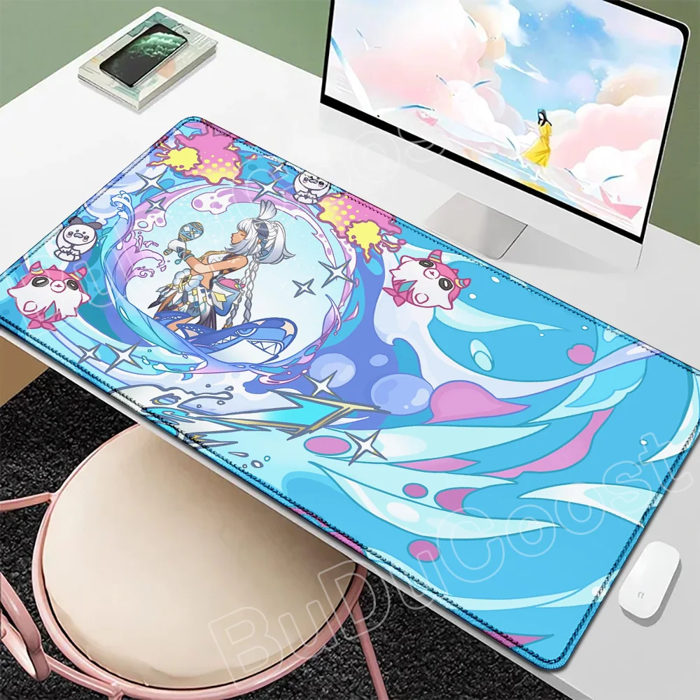 جينشين إمباكت ناتا حصيرة مكتبية لوحة ماوس أنيمي كينيش مولاني فاريسا زيلونين فلينز أليس لوحة ماوس كبيرة لوحة ماوس مضادة للانزلاق