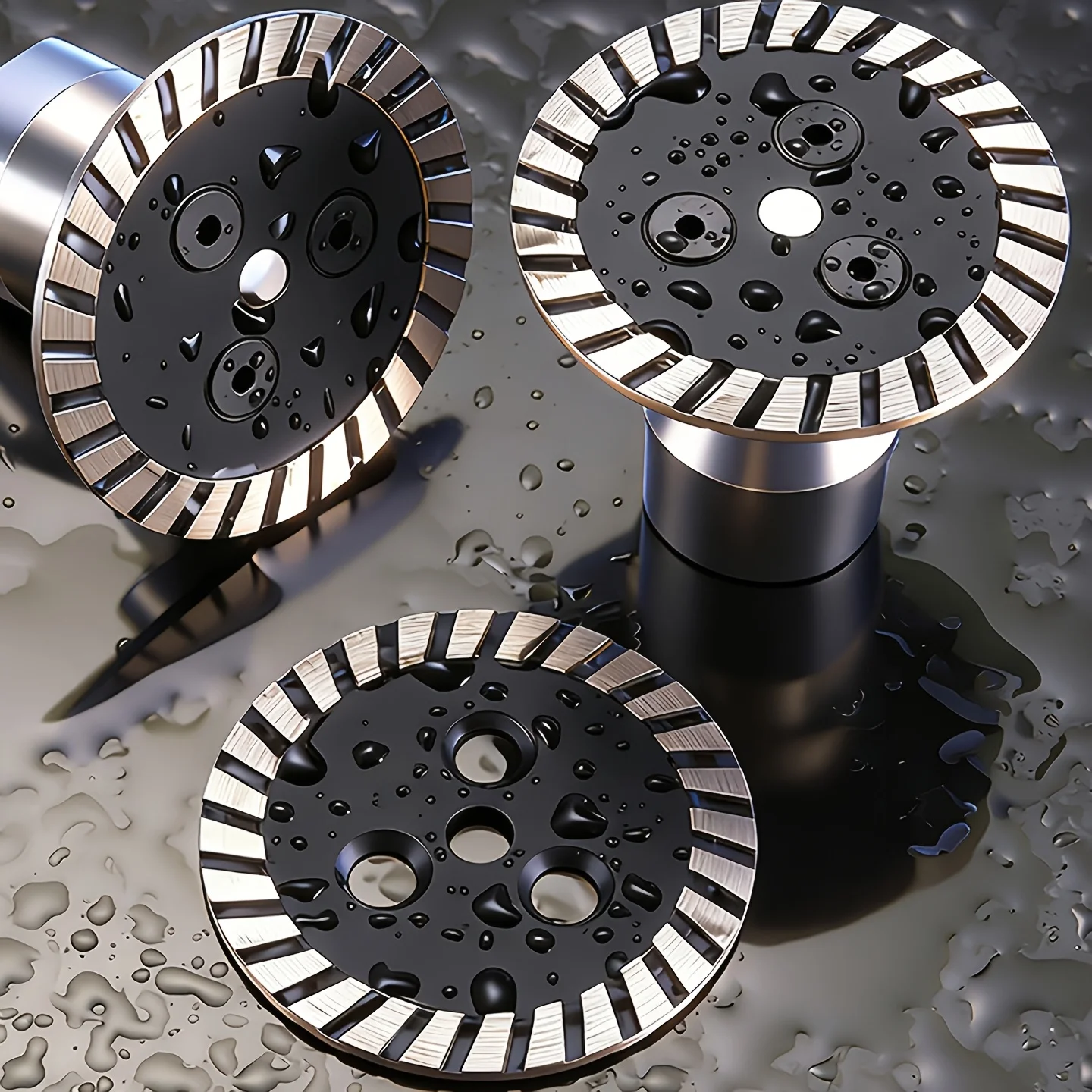 Gravur- und Schneidscheibe, Diamantsägeblatt mit abnehmbarem 5/8-11 Flansch für DIY-Stein, Marmor, Porzellan – Detail 4