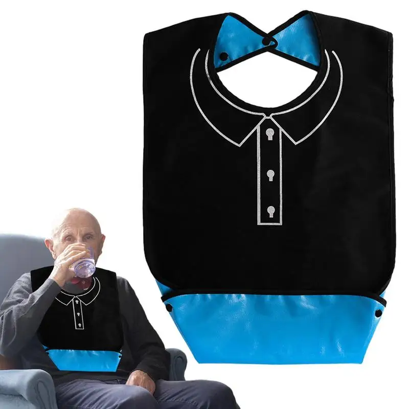 Waterproof Adult Mealtime Anti-oil Adult Bib Protector Disability Aid Apron Senior Citizen Aid Aprons