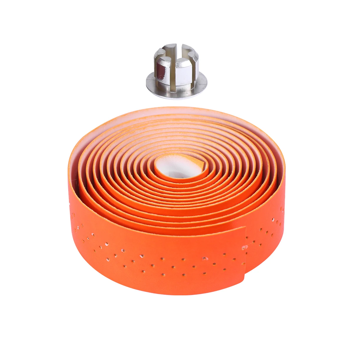 

1 set Punched Bicycle Handlebar Tape Shock Absorbant PU Bike Strap Wraping Belt Handlebar Strips Vibration Reduction