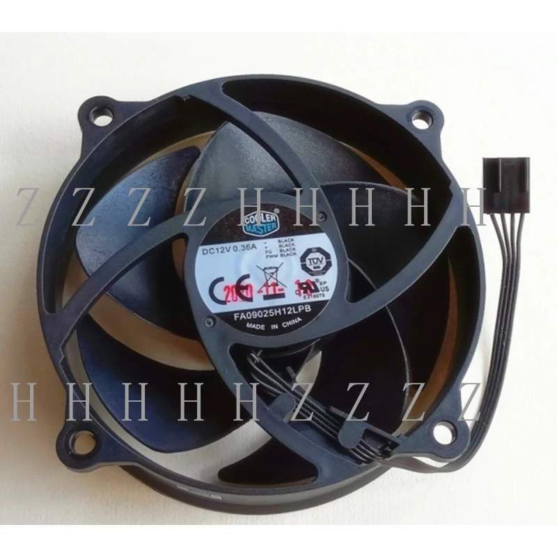 Ventilador de Resfriamento CoolerMaster FA09025H12LPB DC12V 0.36A 4-PIN PWM