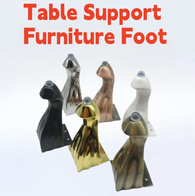 

4pcs Metal Furniture Table Legs Hotel Leveling Accessories Iron Metal Non-Slip Modern Cabinet Table Support Furniture Foot